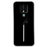 MRCİLETİSİM Tecno Camon 16 Kılıf HD Desen Baskılı Arka Kapak+Temperli Cam - Sönmüş Kibrit