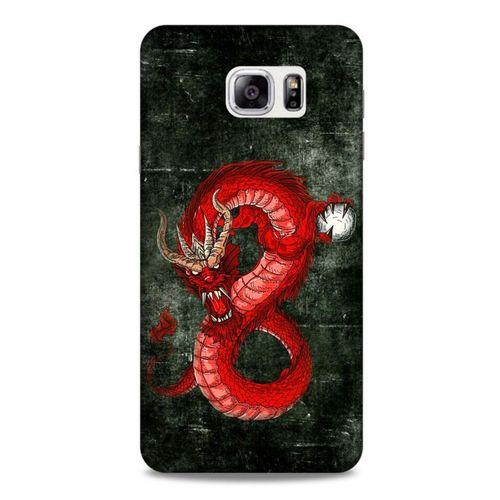 Samsung Galaxy Note 5 Kılıf Dragons (23) Ultra Koruma Kılıfı Tatoo Kırmızı Ejderha