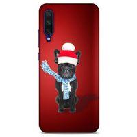 Xiaomi Mi A3 Kılıf Köpek Kıyafetleri (23) Ultra Koruma Kılıfı French Bulldog Bere