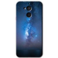 Potkal Hediye Fabrikası General Mobile GM 8 HD Baskılı Kılıf + 9D Tam Ekran Koruyucu - Samanyolu