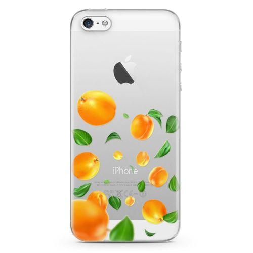 Apple iPhone 5 Kılıf Kayısılar Arka Kapak Koruma Desenli Full Koruyucu