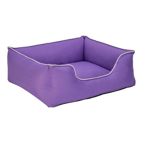 Pet Comfort Alpha  Köpek Yatağı Mor w Beyaz Biye M 80x65cm