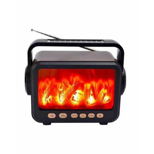 Led Şömine Efektli Kablosuz Hoparlör Fm Radyo Müzik Çalar