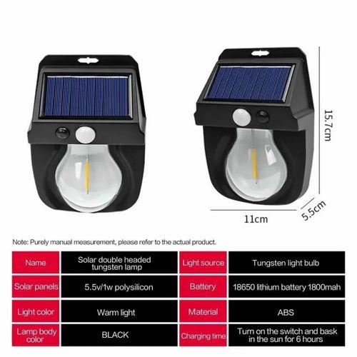 Fithome Or-118 Hareket Sensörlü Su Geçirmez Solar Bahçe Aydınlatma Duvar Lambası