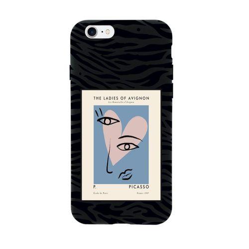 iPhone SE 2020 Picasso The Ladies of Avignon Desenli Premium Silikonlu Telefon Kılıfı