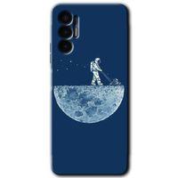 Tecno Spark 8 Pro Kılıf HD Desen Baskılı Arka Kapak - Uzay İşçisi