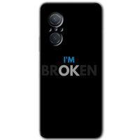 Huawei Nova 9 SE HD Baskılı Kılıf + 9D Tam Ekran Koruyucu - Im Broken