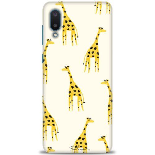Samsung Galaxy A02 Kılıf HD Baskılı Kılıf - Zürafa + Tam Ekran Koruyucu