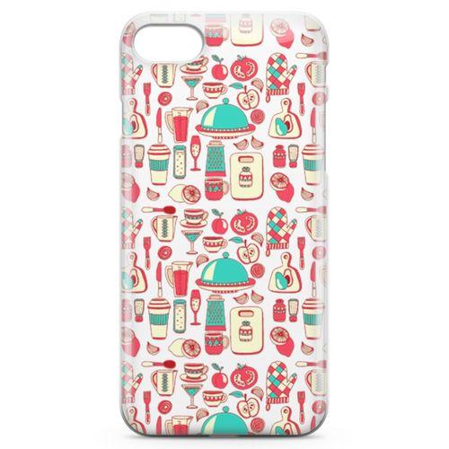 Apple iPhone 8 Kılıf Sofra Mutfak Arka Kapak Koruma Desenli Full Koruyucu