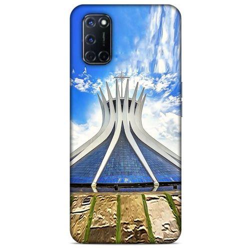 Oppo A92 Kılıf Dünya Mimarisi (16) Kalın Kılıf Brasilia Katedrali