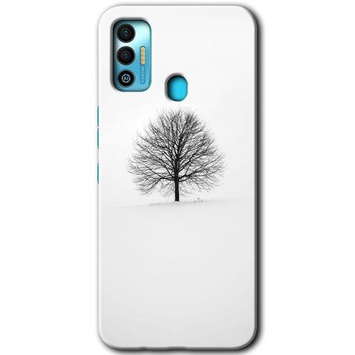 Tecno Spark 7T HD Baskılı Kılıf + 9D Tam Ekran Koruyucu - Alone Tree