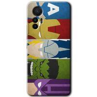 Potkal Hediye Fabrikası Xiaomi Mi 12 Lite HD Baskılı Kılıf + 9D Tam Ekran Koruyucu - Avengers-1