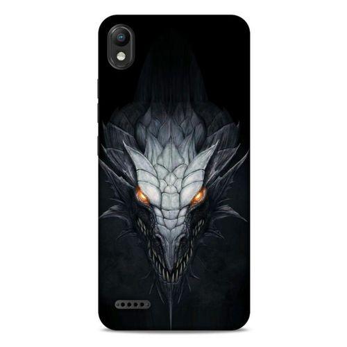 LG K20 2019 Kılıf Dragons (13) Silikon Kap Gri Ejderha