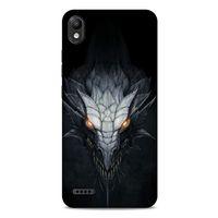 LG K20 2019 Kılıf Dragons (13) Silikon Kap Gri Ejderha