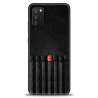 Samsung Galaxy A02S Kılıf HD Baskılı Kılıf - Kibrit Çöpleri + Tam Ekran Koruyucu