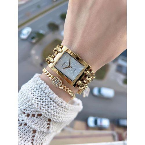 Ferrucci Zincir Tasarım 2 Yıl Garantili 3 Atm Suya Dayanıklı Kadın Kol Saati+Bileklik Z.03649.5