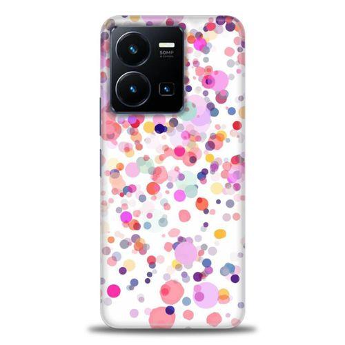 Xiaomi Redmi Note 12 Pro 5G Kılıf HD Baskılı Kılıf - Renkli Benekler + Tam Ekran Koruyucu