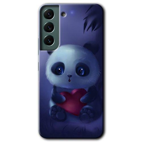 Samsung Galaxy S22 Kılıf HD Desen Baskılı Arka Kapak - Bebek Panda