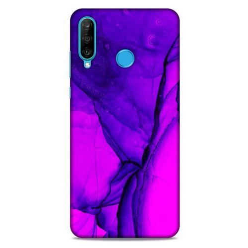 Huawei P30 Lite Uyumlu Kılıf Pembe Delisi (13) Silikon Kap Suluboya