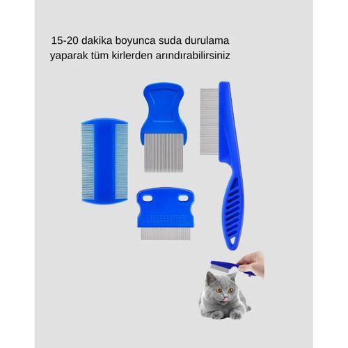 4’lü Kedi Köpek Tüy Temizleme Seti – Paslanmaz Çelik,ergonomik Ve Uzun Ömürlü