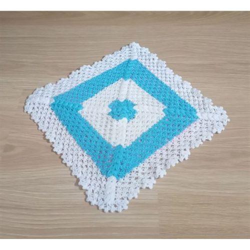 El İşi Pamuklu Banyo Lifi,El Örgüsü Mavi Beyaz Pembe Duş Lifi 26X26Cm