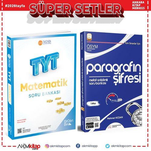 Üç Dört Beş TYT Matematik Soru Bankası ve Parağrafın Şifresi Metot Anlatımlı Soru Bankası 2 Kitap Set