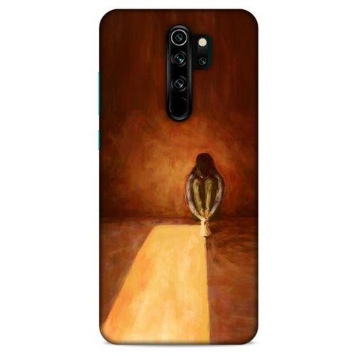 Xiaomi Redmi Note 8 Pro Kılıf Depresyon (47) Crystal Flex Kılıf Siyah Kırmızı