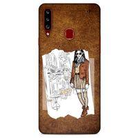 Sokak Modası 92 Samsung Galaxy A20s Kılıf Desenli Silikon