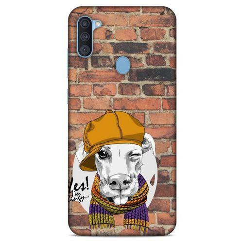 Animax Şapkalı Köpek Samsung Galaxy A11 Kılıf Desenli Silikon