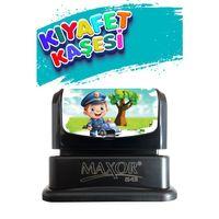 Kıyafet Kaşesi Polis Temalı Öğrenci Kaşesi / Kıyafet Etiketi / Kumaş Kıyafet Kaşesi