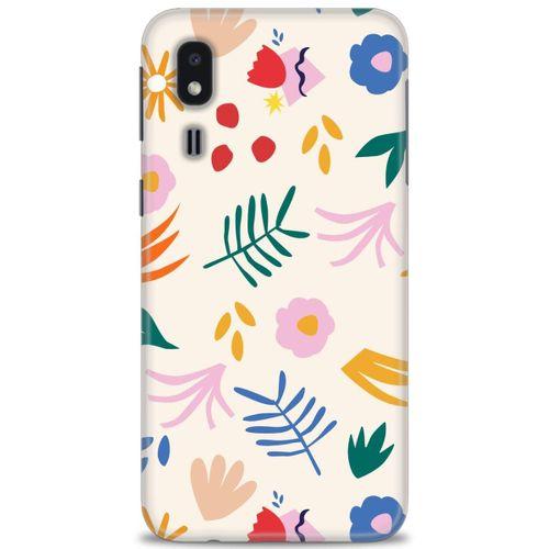 Samsung Galaxy A2 Core Kılıf HD Baskılı Kılıf - Renkli Yapraklar + Tam Ekran Koruyucu