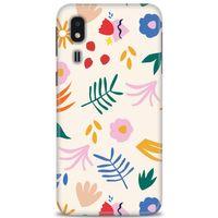 Samsung Galaxy A2 Core Kılıf HD Baskılı Kılıf - Renkli Yapraklar + Tam Ekran Koruyucu