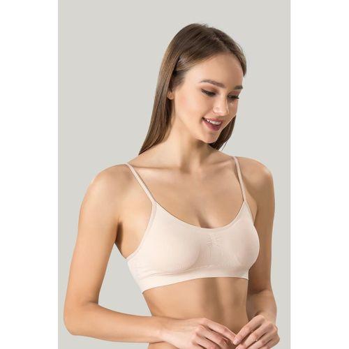 Kadın Ince Askılı Pedli Büstiyer Yarım Atlet Sütyen 3'lü Set.