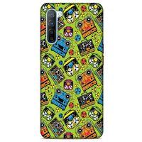 Retro (5) Desen Koruma Kabı Renkli Oppo Reno 3 Kılıf