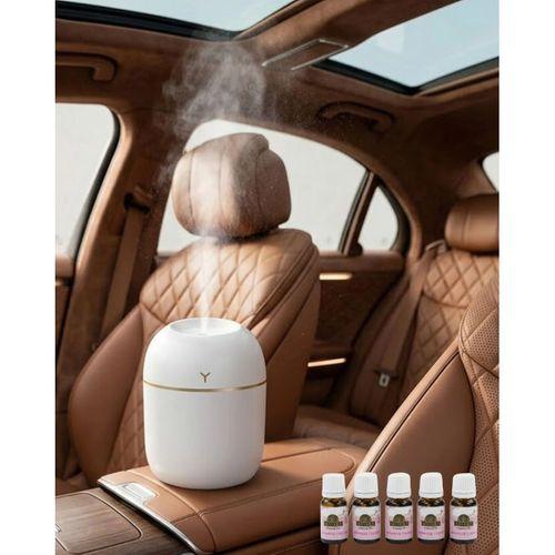 Aromaterapi Özellikli Mini Hava Nemlendirici 5 Esans Hediyeli Led Işıklı Difüzör