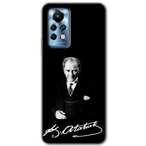 İnfinix Note 11 Pro Kılıf HD Desen Baskılı Arka Kapak - Atatürk İmza
