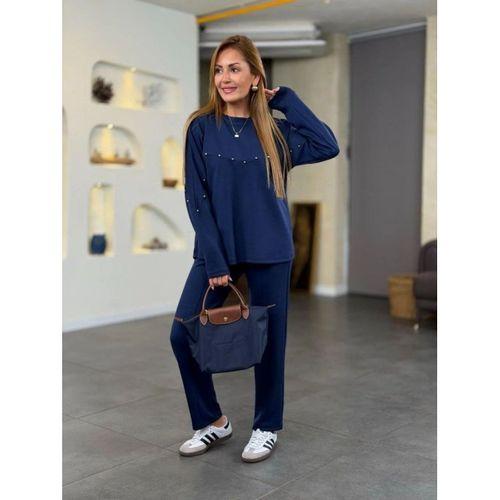 Kadın Inci Detay Modal Kumaş Ikili Takım