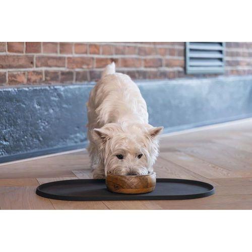 Beeztees DBL Mama Su Kabı Servisi, Silikon, Kaymaz, Antrasit, 45x25x1,5cm