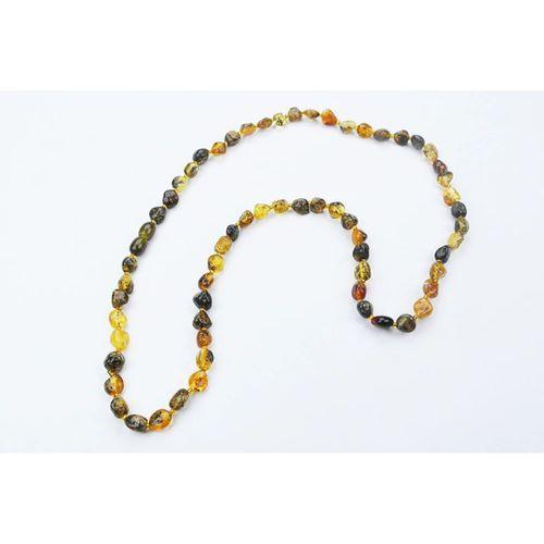 Anadolu Işıltısı Doğal Kesim Damla Kehribar Yetişkin Kolye