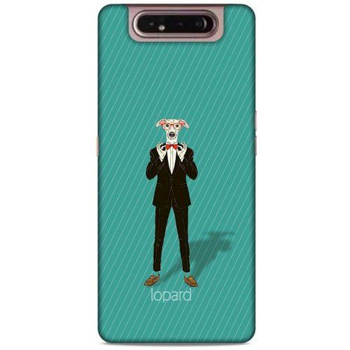 Samsung Galaxy A80 Kılıf FunnyMaX (12) Koruyucu Silikon Turkuaz Köpek