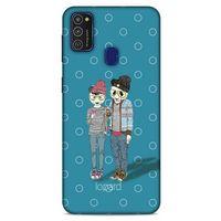 Samsung Galaxy M21 Kılıf FunnyMaX (16) Kalın Kılıf Mavi
