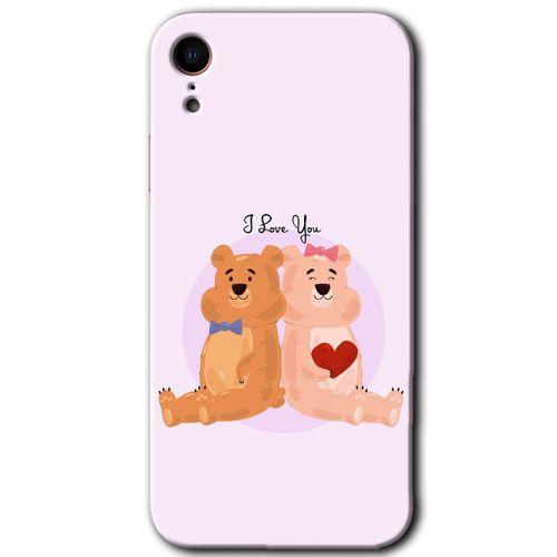 Potkal Hediye Fabrikası iPhone XR Kılıf HD Desen Baskılı Arka Kapak - Sevgili Ayıcık