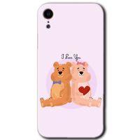 Potkal Hediye Fabrikası iPhone XR Kılıf HD Desen Baskılı Arka Kapak - Sevgili Ayıcık