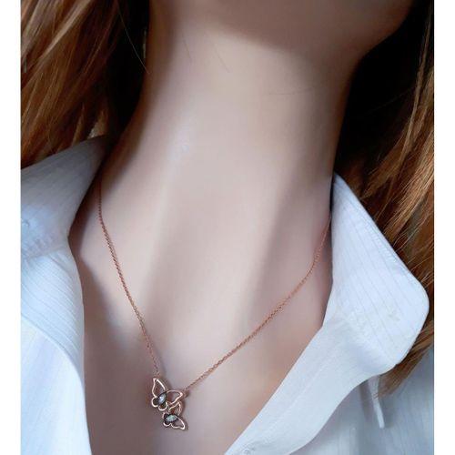Çıtır Kelebekler Kolye _rose