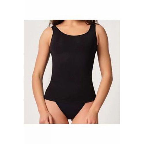 Siyah Kadın Dikişsiz Atlet Korse - 776