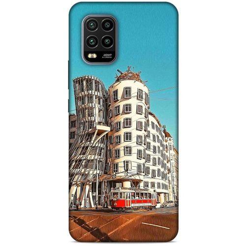 Xiaomi Mi 10 Lite Kılıf Dünya Mimarisi (35) Fit Design Kılıf The Dancing House Çekya