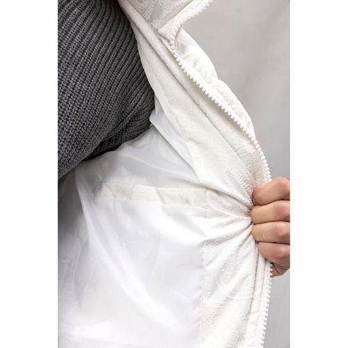 Harjo Etnik Desen Yüksek Yaka Şişme Erkek Mont - Ekru