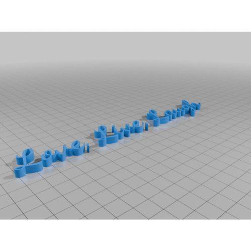 Yaşa Sev Gül 3D Baskı (Bu ürün Sadece Plastik parçadır - Almadan Önce Soru Sorabilirsiniz)