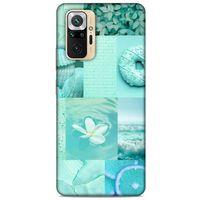 Xiaomi Redmi Note 10 Pro Uyumlu Kılıf Yeşil Delisi (36) Glitter Kılıf Tropikal orman yeşili