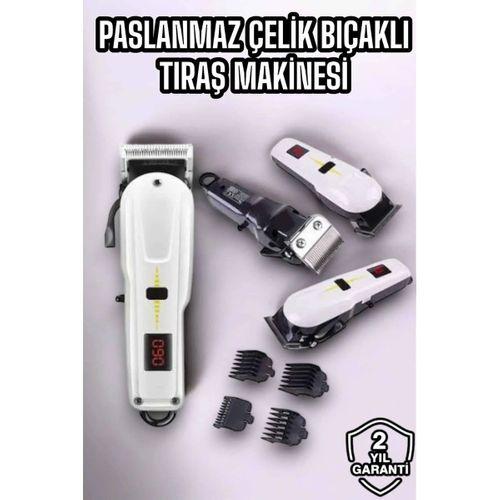 Yeni Nesil Tıraş Makinesi Uzun Şarjlı Paslanmaz Çelik Bıçaklı